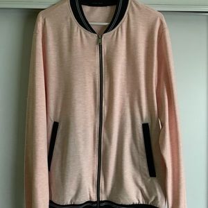 ZARA Man pink bomber jacket